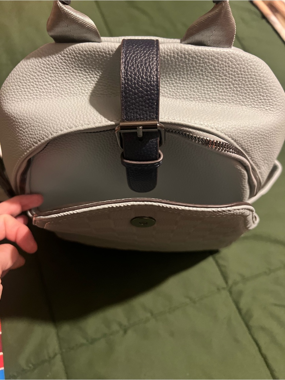Check Pattern Backpack - Picture 3 of 6